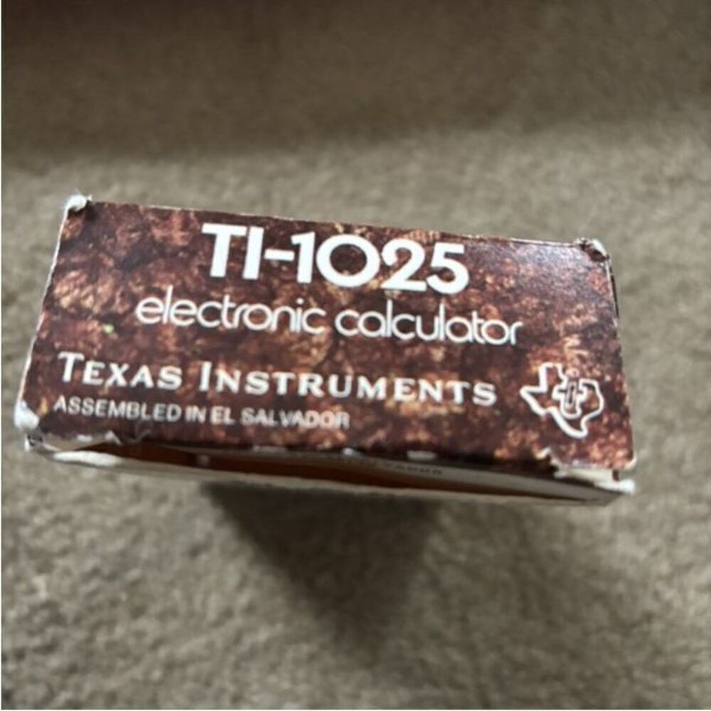 Texas Instruments TI-1025 Memory Calculator In Box *Works* - Picture 9 of 9